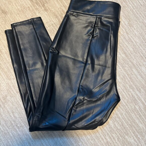 LOFT Faux Leather Leggings - M - Picture 1 of 5